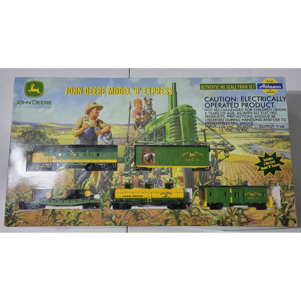 Athearn John Deere H0 Scale Model B Express Train Set 1/87th Scale New Old Stock